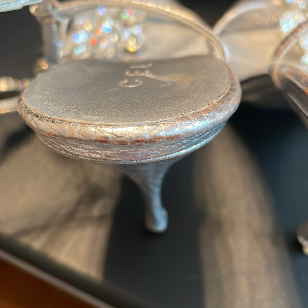 Celine silver jeweled sandals size 9 - Picture 12 of 14